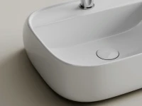 Раковина подвесная Ceramicanova Fonte с отверстием под смеситель, 500x425x145, белый, CN5051