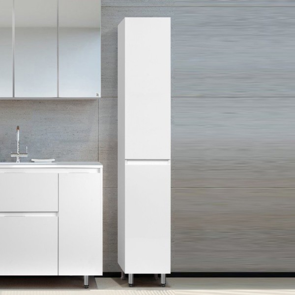 Шкаф пенал для ванной Style Line Даллас 30 универсальный, белый