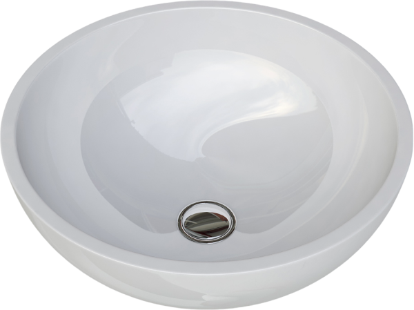 Накладная раковина Altasan Alieno 40 белая, круглая