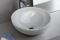 Накладная раковина Altasan Alieno 40 белая, круглая