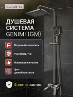 Душевая стойка Esbano ESDSGEMI-DSGM оружейная сталь