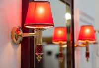 Светильник в ванную Boheme Murano 765 золото, рубиновый