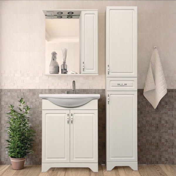 Мебель для ванной комнаты Style Line Олеандр-2 65 Люкс, рельеф пастель