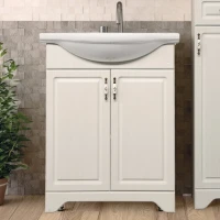 Мебель для ванной комнаты Style Line Олеандр-2 65 Люкс, рельеф пастель