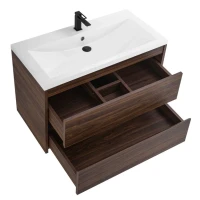 Тумба с раковиной Art&Max Family-M 90 подвесная, bourbon oak