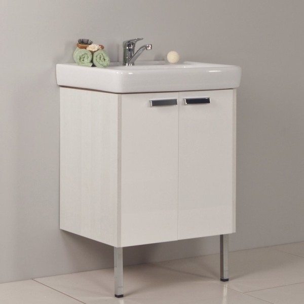 Тумба под раковину AQUATON Йорк 60 белый/выбеленное дерево