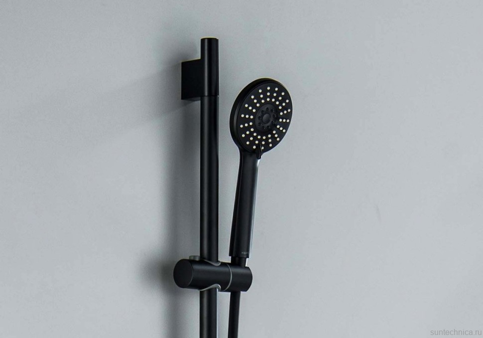 Комплект для ванной AQUATEK Ника AQ1831MB 3 в 1, матовый черный