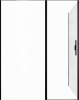 Душевой уголок Allen Brau Priority 160x90, профиль черный браш, стекло прозрачное