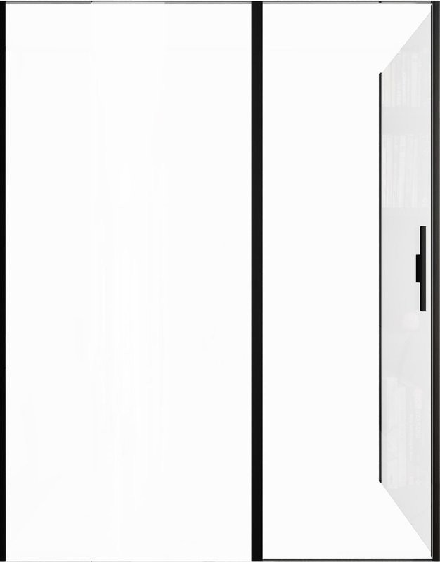 Душевой уголок Allen Brau Priority 160x90, профиль черный браш, стекло прозрачное