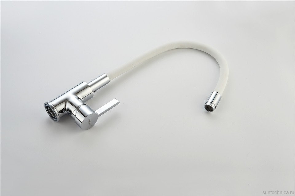 Комплект Мойка кухонная Paulmark Feste PM237850-WH белый + Смеситель Ledeme Rainbow L4898-3 белый