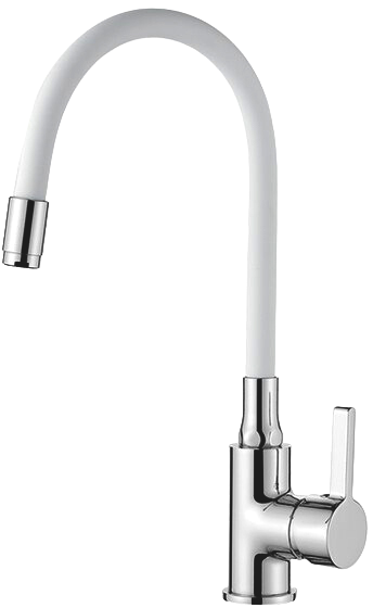 Комплект Мойка кухонная Paulmark Feste PM237850-WH белый + Смеситель Ledeme Rainbow L4898-3 белый