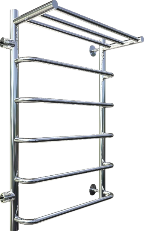 Полотенцесушитель водяной Тругор Идеал ПМ1 П ЛЦ5 80x50, с полкой, левый