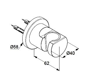 Настенный держатель Kludi Nova Fonte Puristic 20552N0-15 брашированное золото