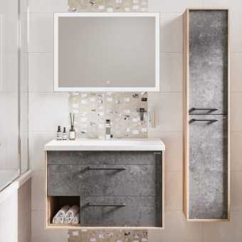 Мебель для ванной Grossman Реал 80 веллингтон, бетон арья