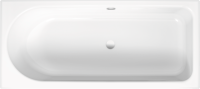 Стальная ванна Bette BetteOcean AR 180x80 см, встраиваемая, на ножках, перелив сзади, с антискользящим покрытием, с шумоизоляцией