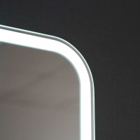 Зеркало-шкаф Alavann Cosmetic Light 70x80, с приближением, с подсветкой, глянцевый белый