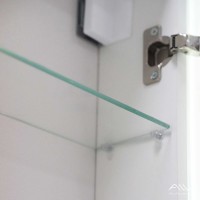 Зеркало-шкаф Alavann Cosmetic Light 70x80, с приближением, с подсветкой, глянцевый белый