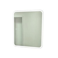 Зеркало-шкаф Alavann Cosmetic Light 70x80, с приближением, с подсветкой, глянцевый белый