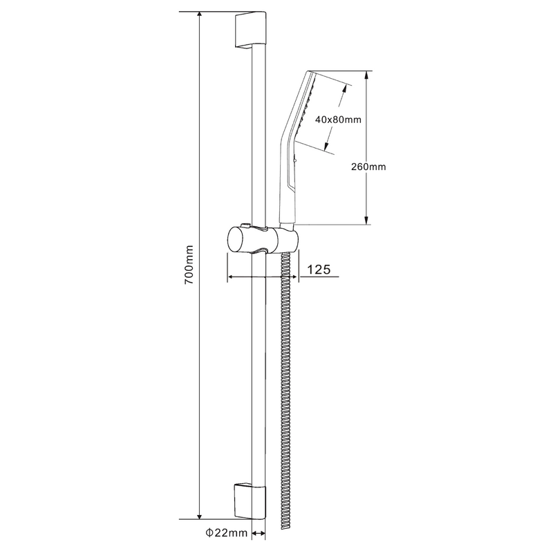 Душевой гарнитур Orange O-Shower OS810cr хром