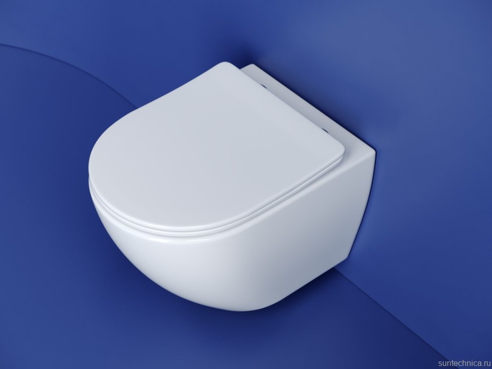 Комплект Унитаз подвесной Ceramicanova Metropol CN4002T безободковый + Инсталляция STWORKI + Кнопка 230823 хром матовый
