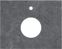 Тумба с раковиной KERAMA MARAZZI Modula 60 подвесная, белая глянцевая, раковина Conchiglia 50 песочная матовая