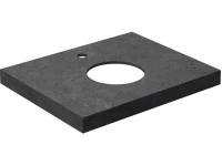 Тумба с раковиной KERAMA MARAZZI Modula 60 подвесная, белая глянцевая, раковина Conchiglia 50 песочная матовая