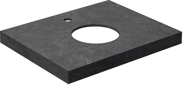 Тумба с раковиной KERAMA MARAZZI Modula 60 подвесная, белая глянцевая, раковина Conchiglia 50 песочная матовая