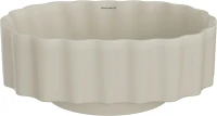 Тумба с раковиной KERAMA MARAZZI Modula 60 подвесная, белая глянцевая, раковина Conchiglia 50 песочная матовая