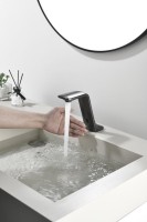 Смеситель для раковины Black&White Gravity 7102GM сенсорный, gun metal