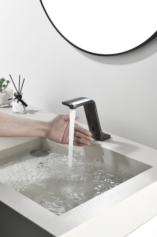 Смеситель для раковины Black&White Gravity 7102GM сенсорный, gun metal