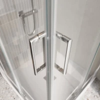 Душевой уголок BelBagno Luce AH-2-120/90-C-Cr 120x90, профиль хром, стекло прозрачное