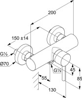 Смеситель для душа Kludi Bozz 388310576 хром