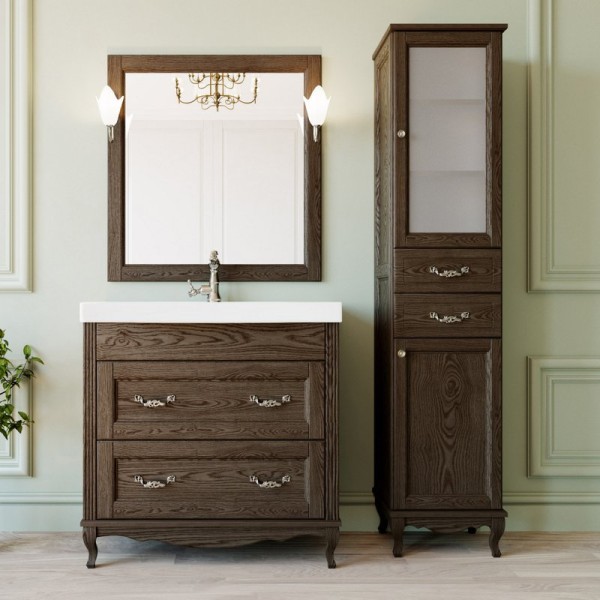 Мебель для ванной комнаты ValenHouse Лиора 90 кальяри, фурнитура хром