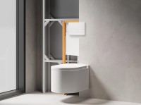 Кнопка смыва для унитаза Salini Puro 30P2MST2S2M0000 искусственный камень, пластик, цвет белый