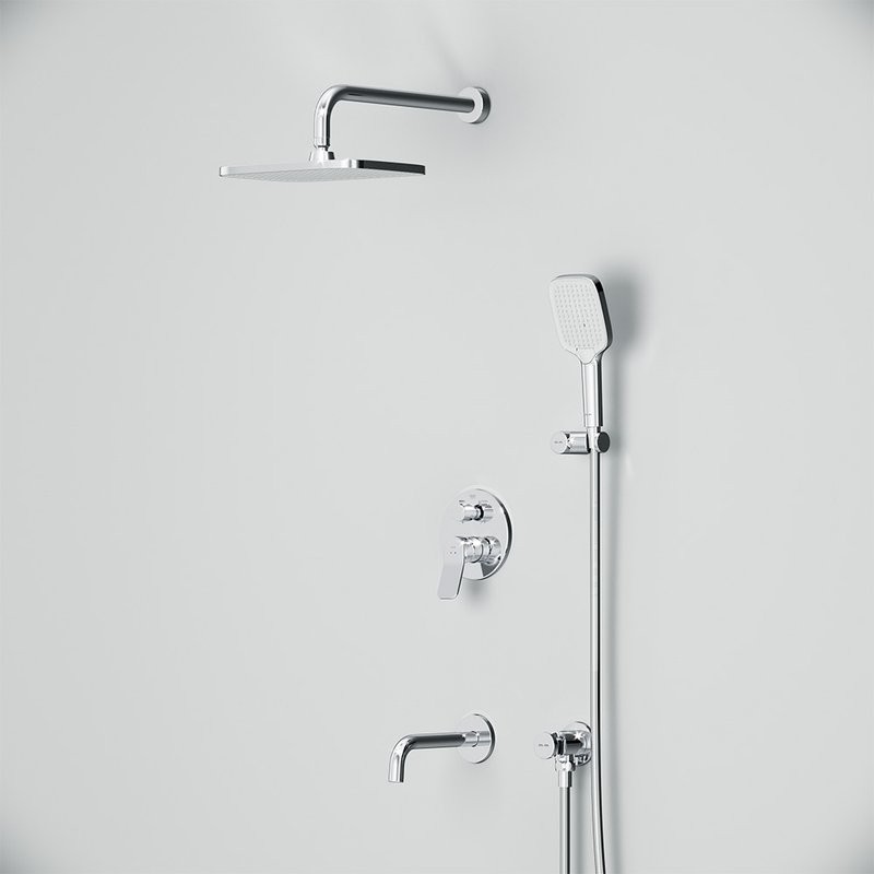 Душевой комплект AM.PM X-Joy FB85A3RH40 С ВНУТРЕННЕЙ ЧАСТЬЮ, хром