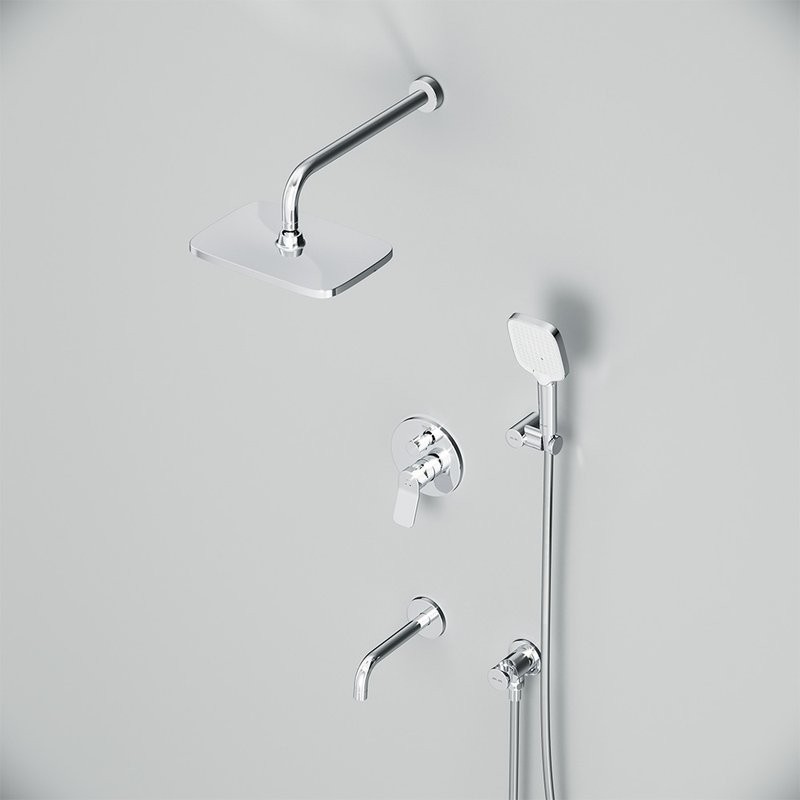Душевой комплект AM.PM X-Joy FB85A3RH40 С ВНУТРЕННЕЙ ЧАСТЬЮ, хром