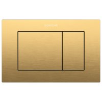 Кнопка смыва для унитаза Boheme 650/2-MG нержавеющая сталь, цвет матовое золото