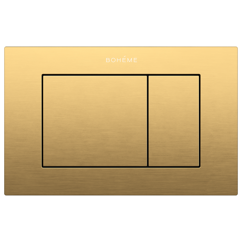 Кнопка смыва для унитаза Boheme 650/2-MG нержавеющая сталь, цвет матовое золото