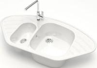 Мойка кухонная Marrbaxx Аделис Z023Q001 белый лед
