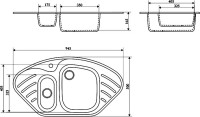 Мойка кухонная Marrbaxx Аделис Z023Q001 белый лед