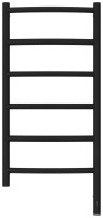 Полотенцесушитель электрический Сунержа Галант 3.1 31-6001-8040 90x45 см, подключение справа, матовый черный, лесенка