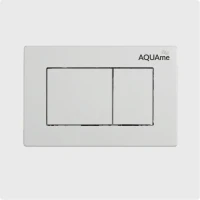 Кнопка смыва для унитаза AQUAme AQM4102W пластик, цвет белый Кнопка смыва для унитаза AQUAme AQM4102W пластик, цвет белый