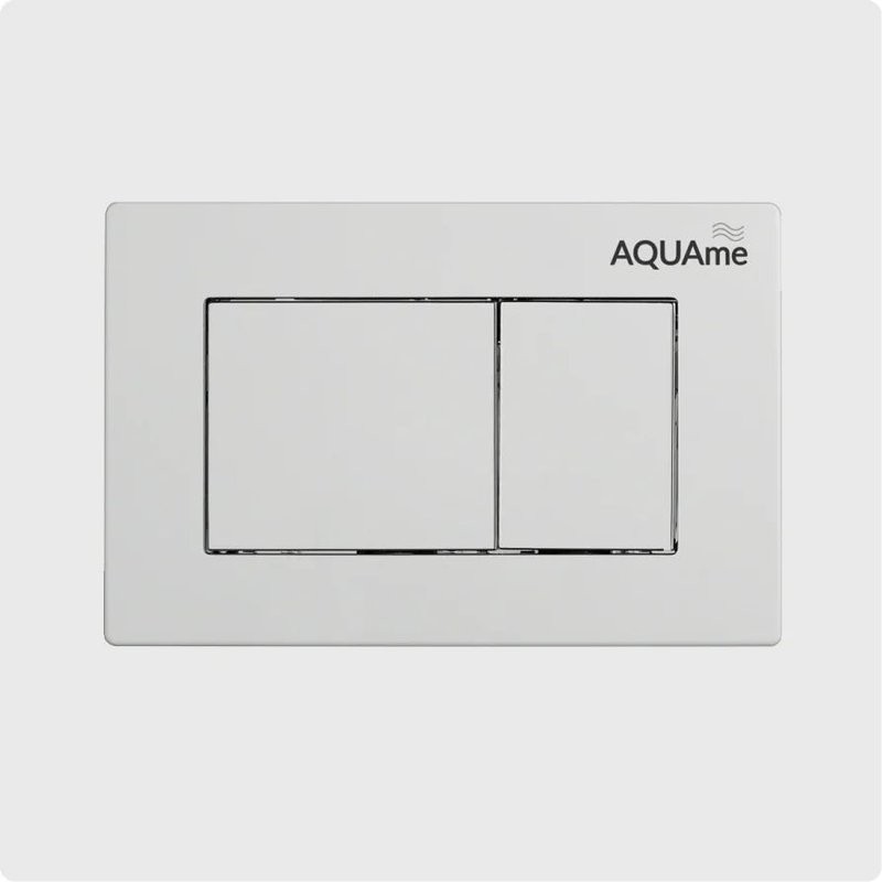 Кнопка смыва для унитаза AQUAme AQM4102W пластик, цвет белый