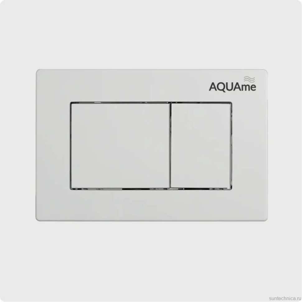 Кнопка смыва для унитаза AQUAme AQM4102W пластик, цвет белый