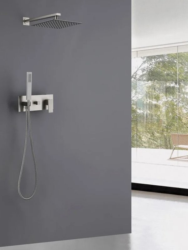 Душевой комплект Abber Daheim AF8218SP С ВНУТРЕННЕЙ ЧАСТЬЮ, сатин