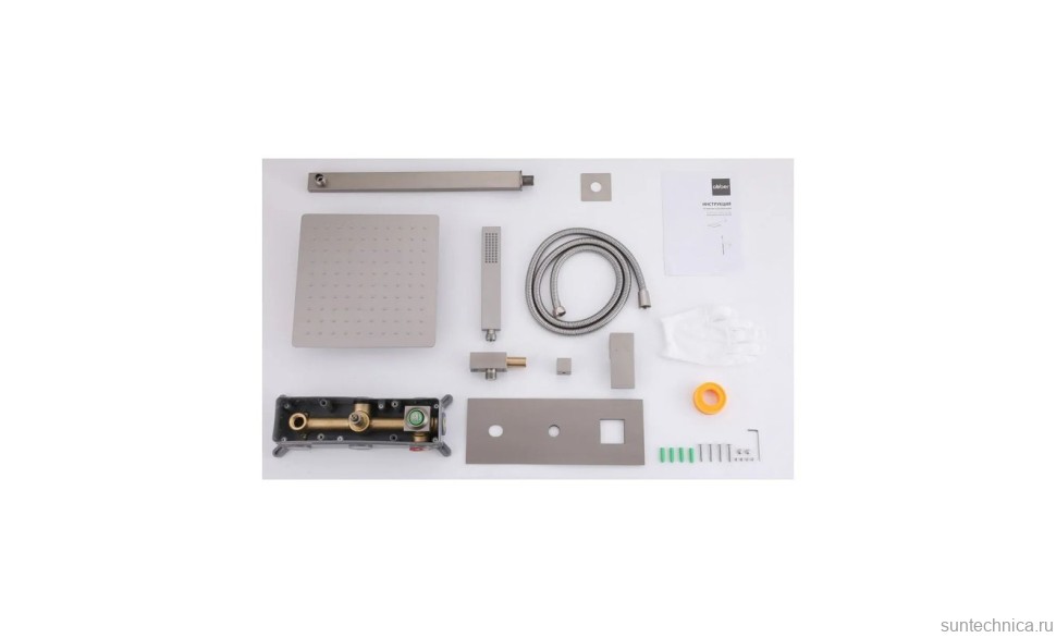 Душевой комплект Abber Daheim AF8218SP С ВНУТРЕННЕЙ ЧАСТЬЮ, сатин