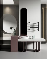 Полотенцесушитель электрический AQUAme с терморегулятором AQM3124MB Полотенцесушитель электрический AQUAme с терморегулятором AQM3124MB