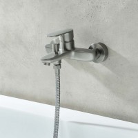 Смеситель для ванны с душем AQUATEK Ника AQ1840BGM оружейная сталь Смеситель для ванны с душем AQUATEK Ника AQ1840BGM оружейная сталь