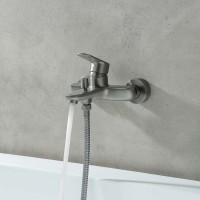 Смеситель для ванны с душем AQUATEK Ника AQ1840BGM оружейная сталь Смеситель для ванны с душем AQUATEK Ника AQ1840BGM оружейная сталь