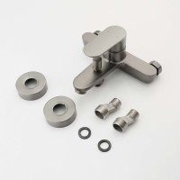 Смеситель для ванны с душем AQUATEK Ника AQ1840BGM оружейная сталь Смеситель для ванны с душем AQUATEK Ника AQ1840BGM оружейная сталь